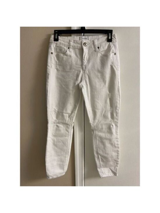 pistola Denim - Pistola White Ankle Jeans distress 27